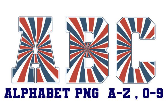 Download Retro Patriotic Alphabet Letters - Premium Resources