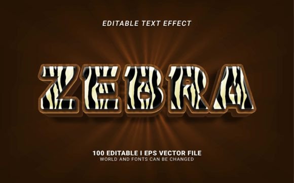 Download Zebra Text Effect - Premium Bundle