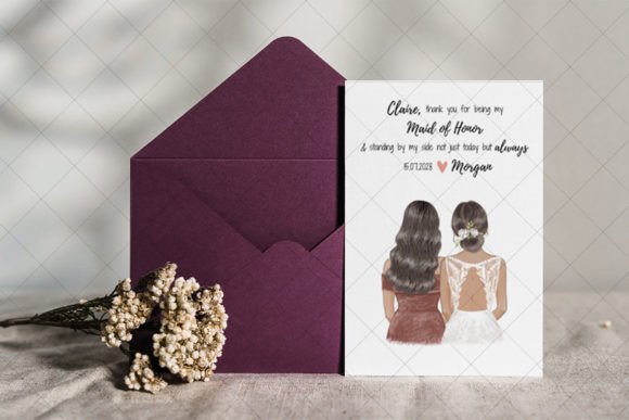 Download Bridesmaid Card - Canva Template - Premium Resources