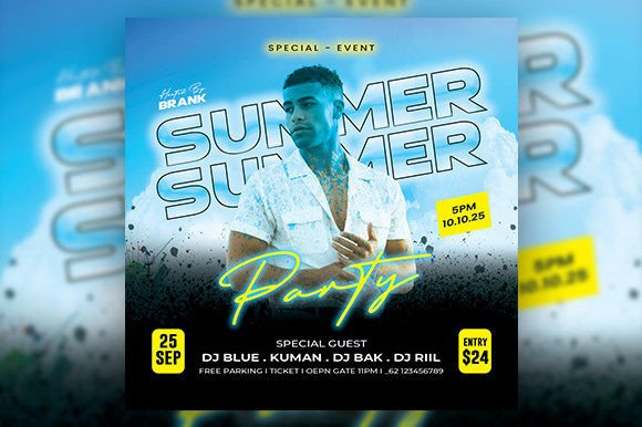 Download Summer Party Flyer - Premium Resources
